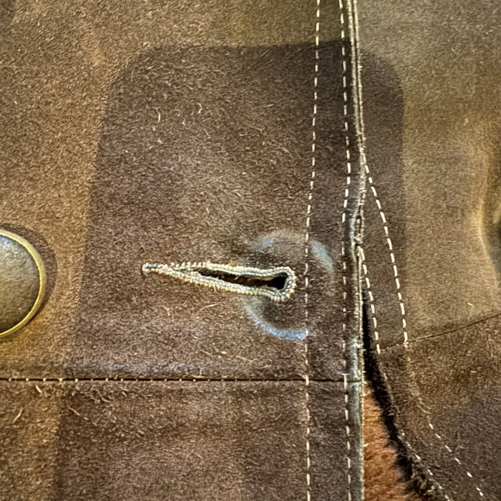 VINTAGE SUEDE JACKET WITH REMOVABLE LINING MADE IN CANADA XS/S - Picture 13 of 15